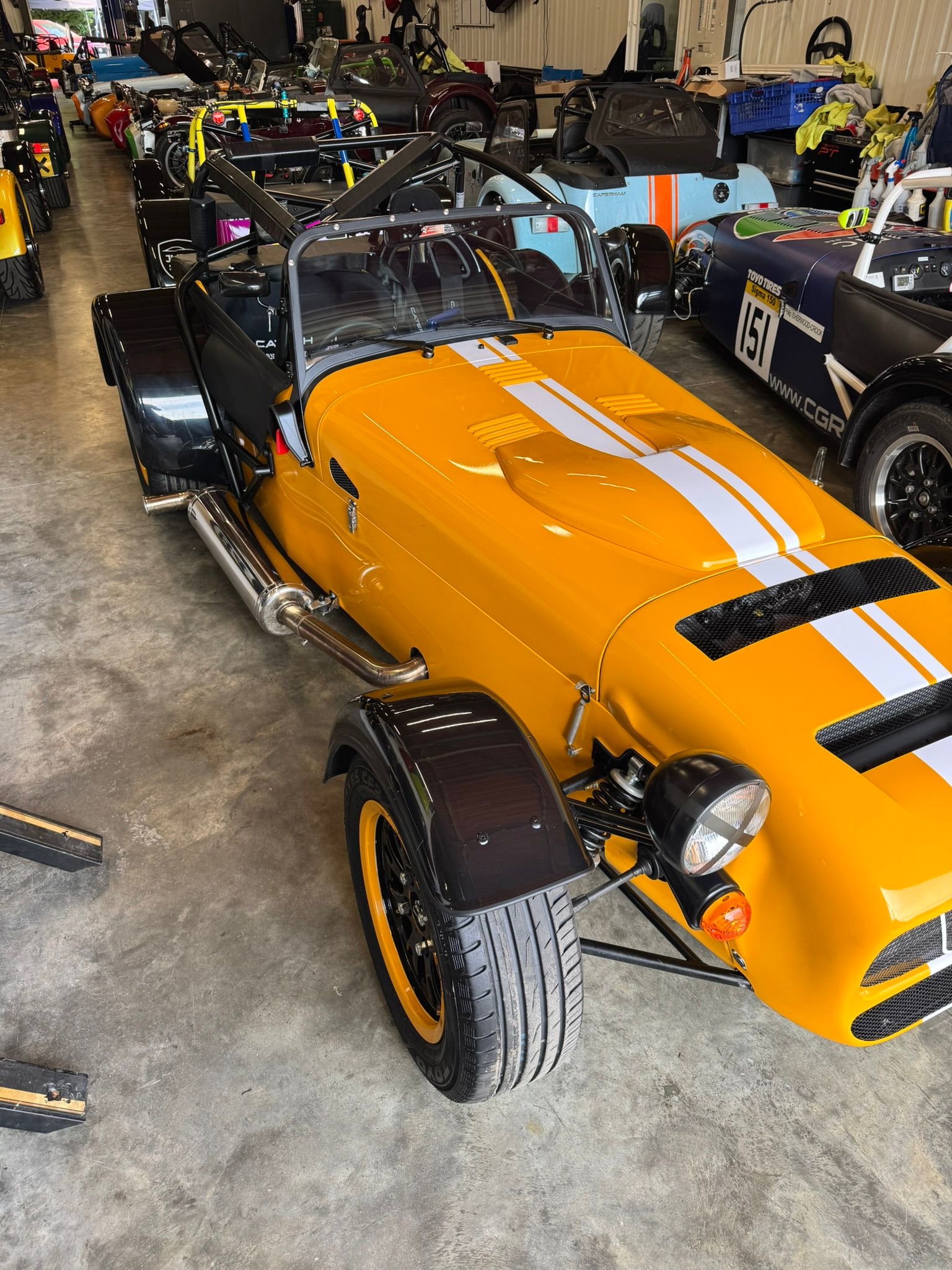 Orange Caterham Seven