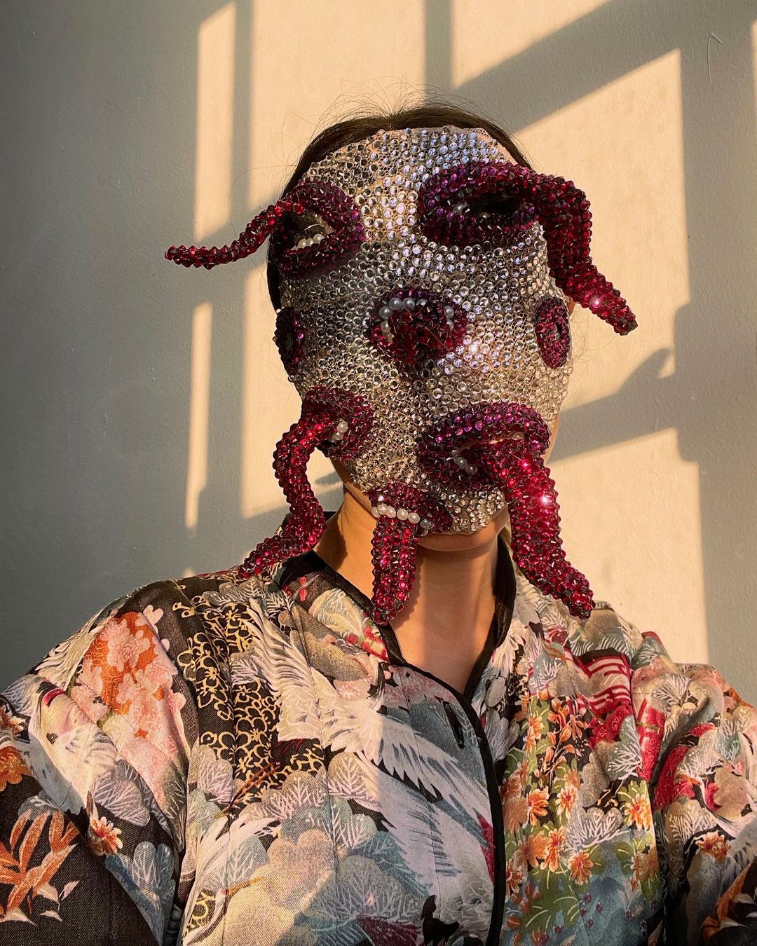 Portrait with crystal mask