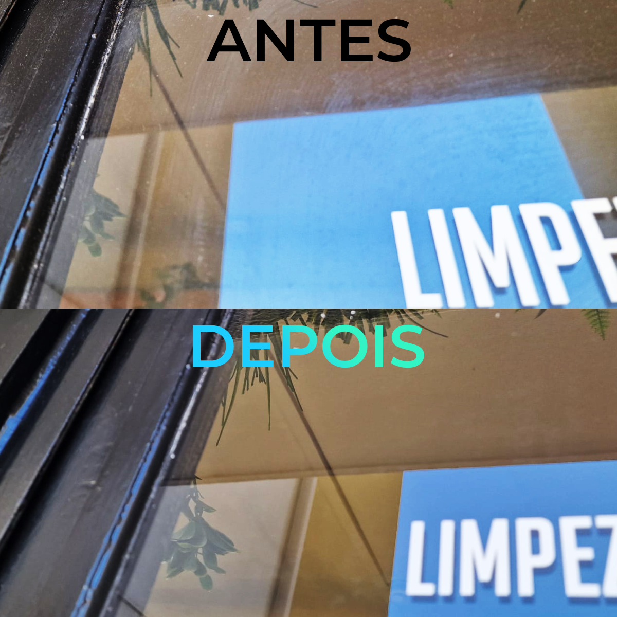 Transformacao de montra com sinalizacao