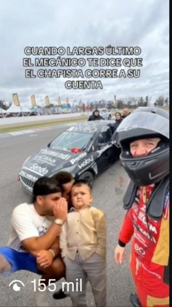 Reel viral: cuando largás último el chapista corre a su cuenta