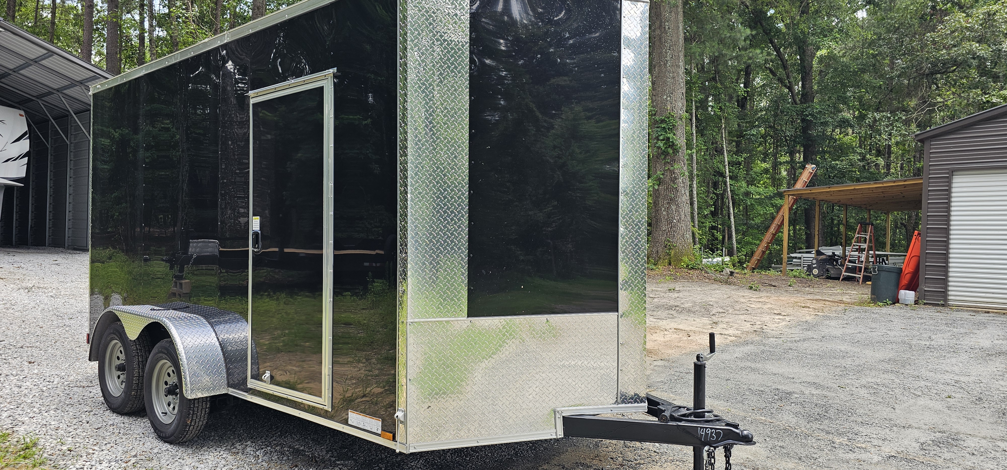 7x16 Enclosed Trailer view 2