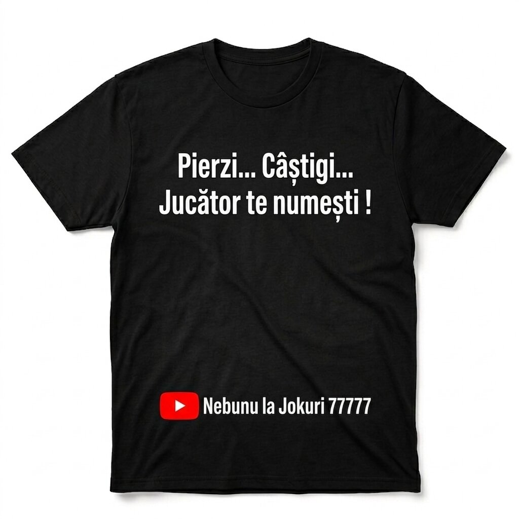 Pierzi... Câștigi... Jucător te numești! — Negru