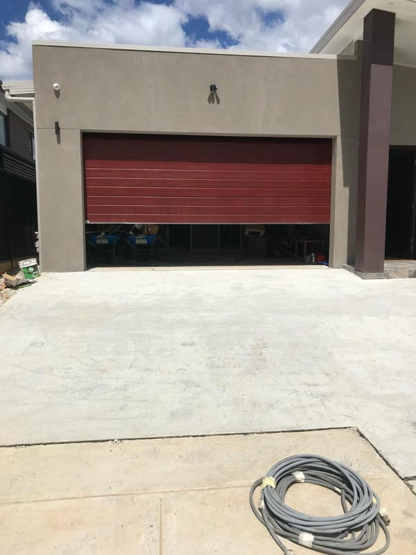 Driveway before decorative concrete resurfacing