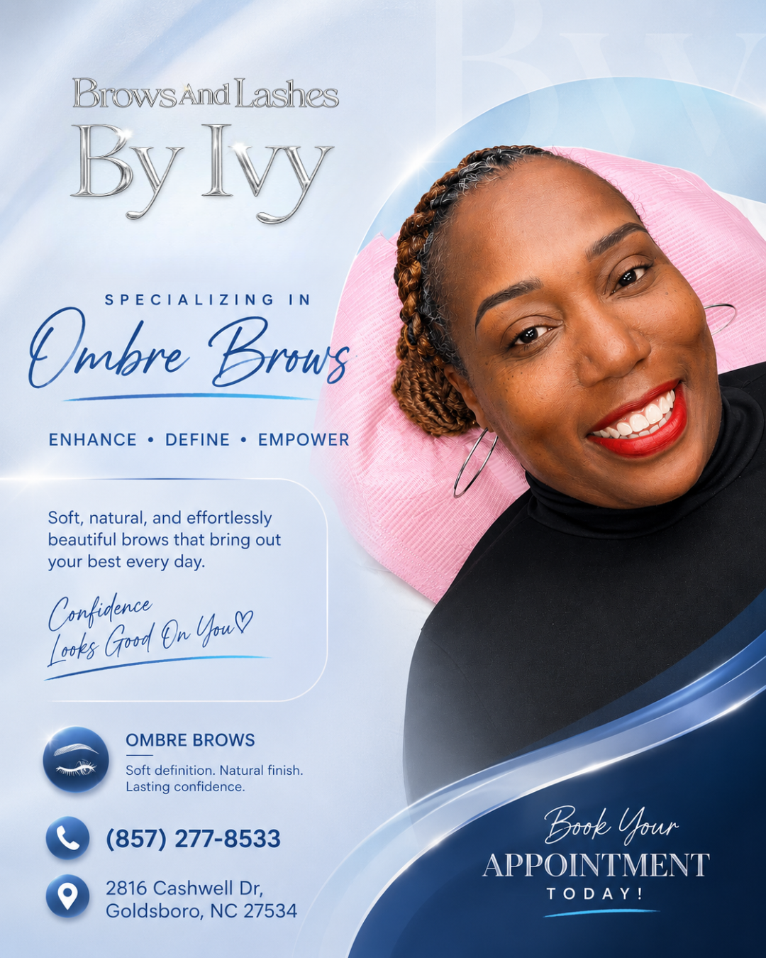 Confidence looks good on you - ombre brows result