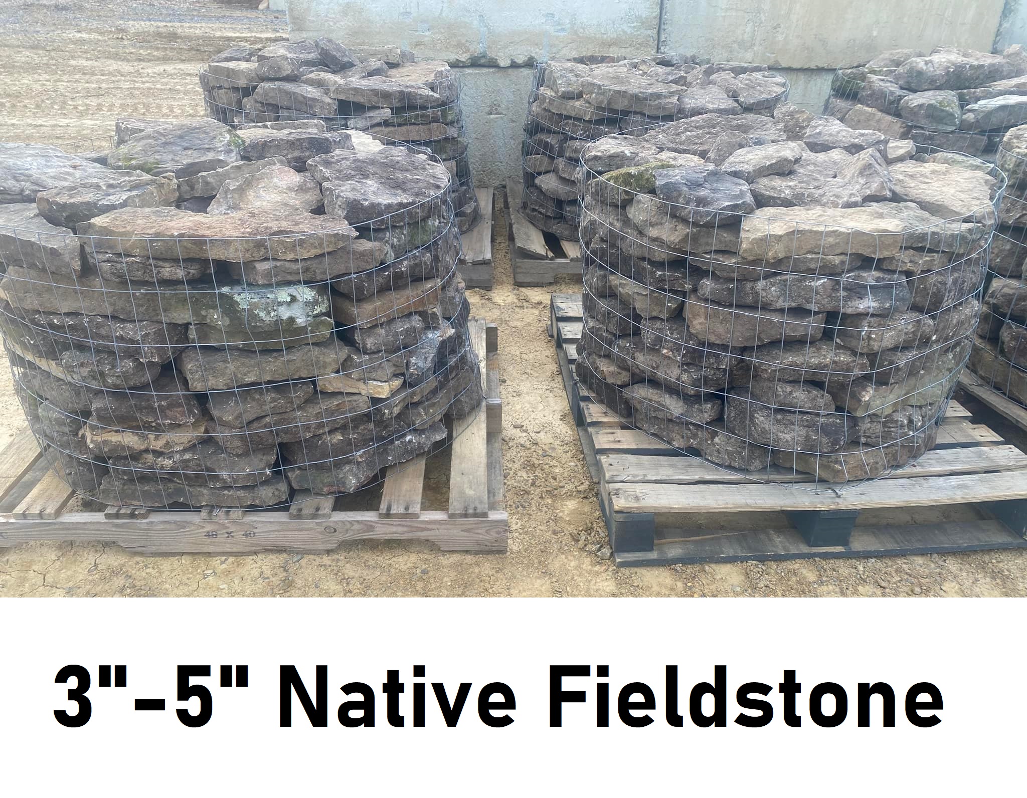 3"-5" Native Fieldstone