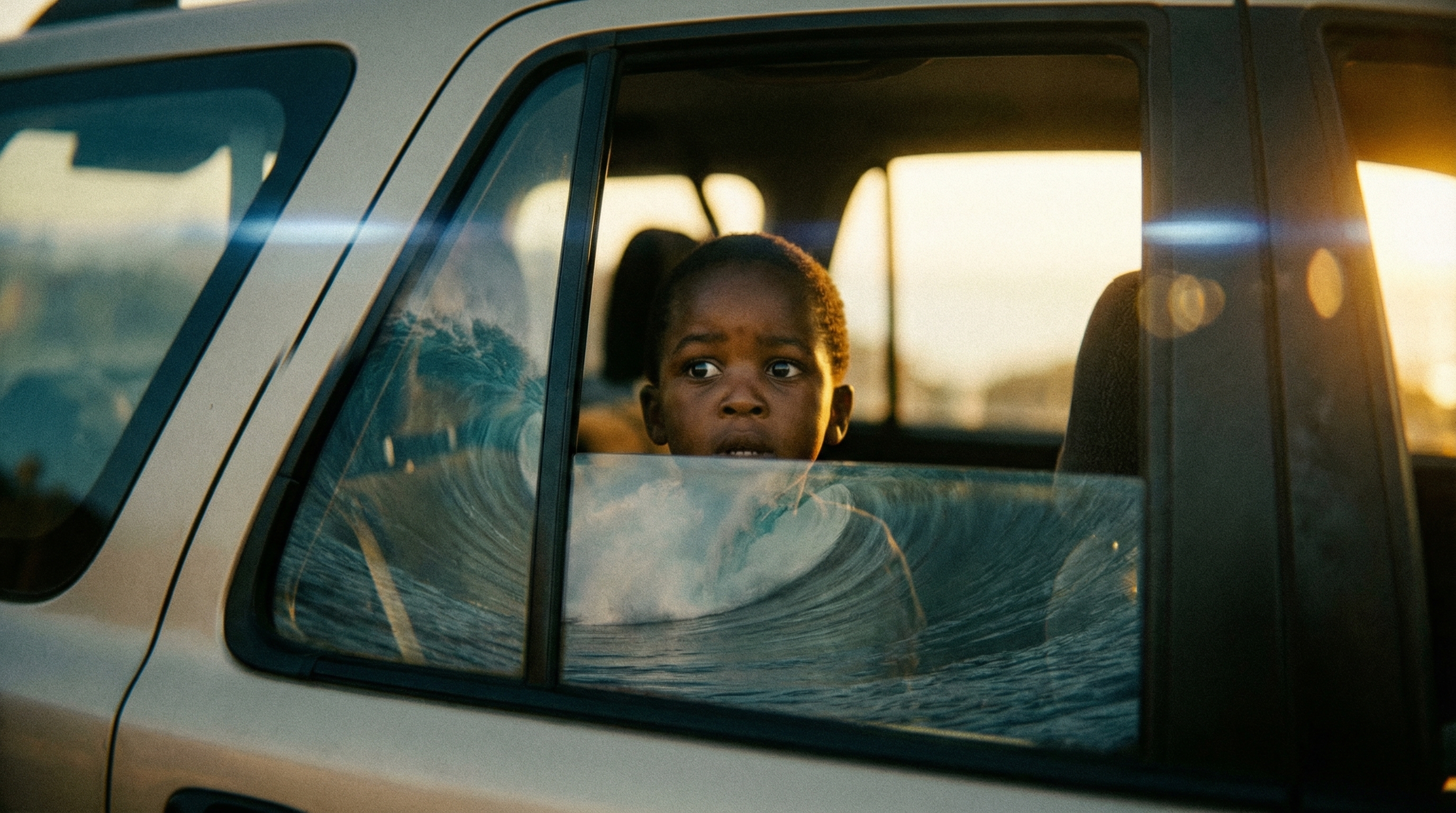 Golden hour cinematic moment