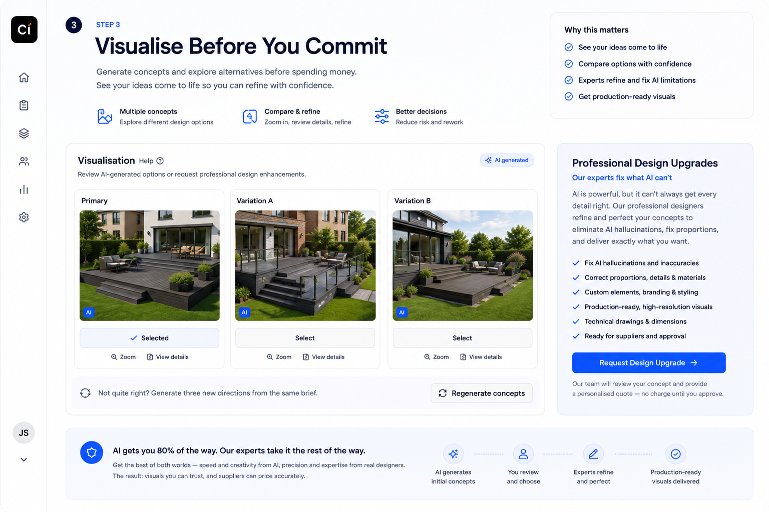 Visualise Before You Commit — generate and compare AI design concepts