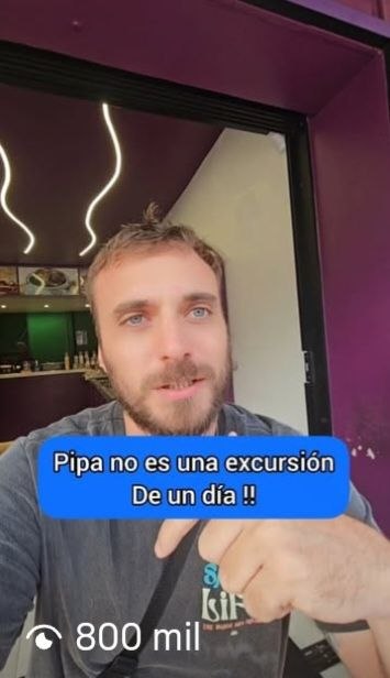 Reel viral: Pipa no es una excursión de un día