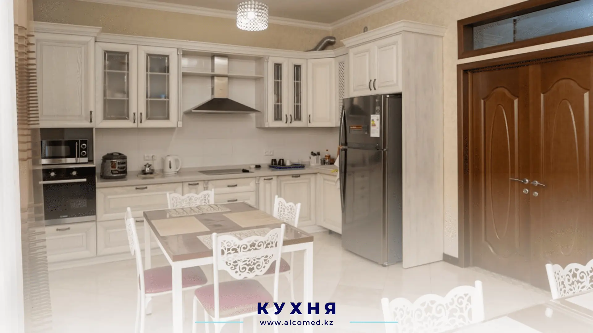 Палата на 4 человека Alcomed — бежевые тона