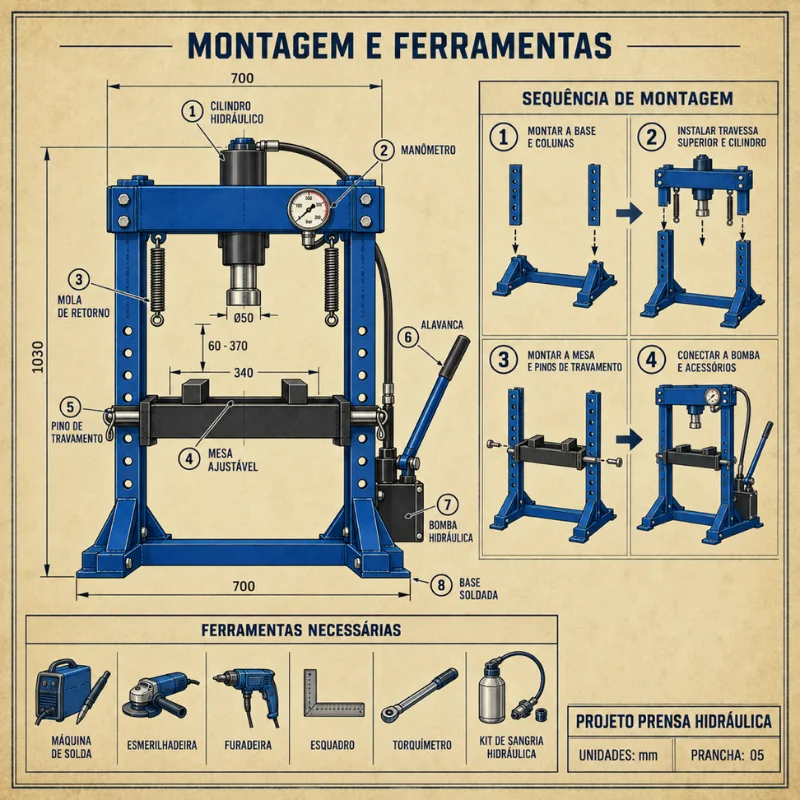 Montagem e Ferramentas