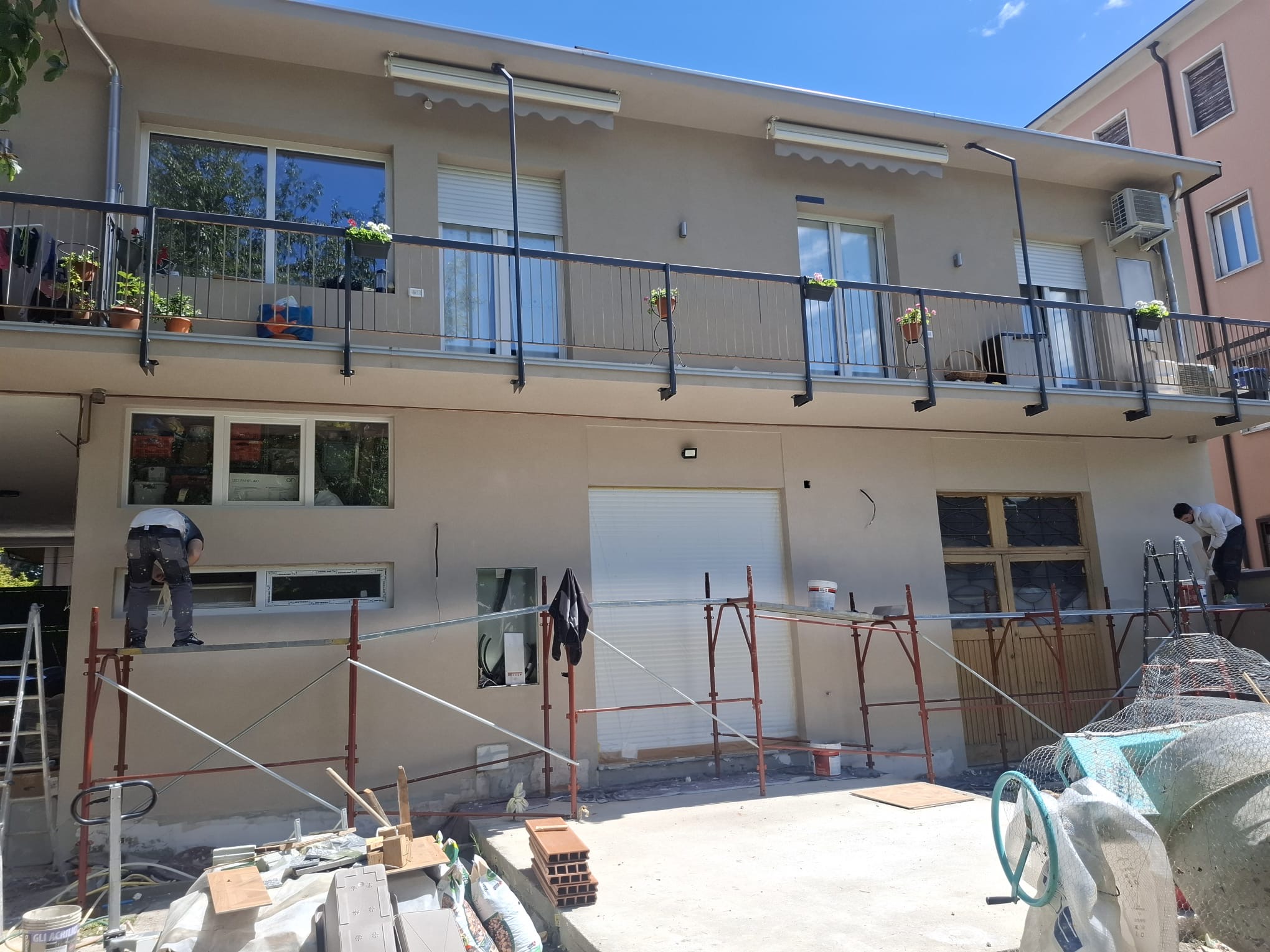 Ristrutturazione edile - Cappotto termico in corso