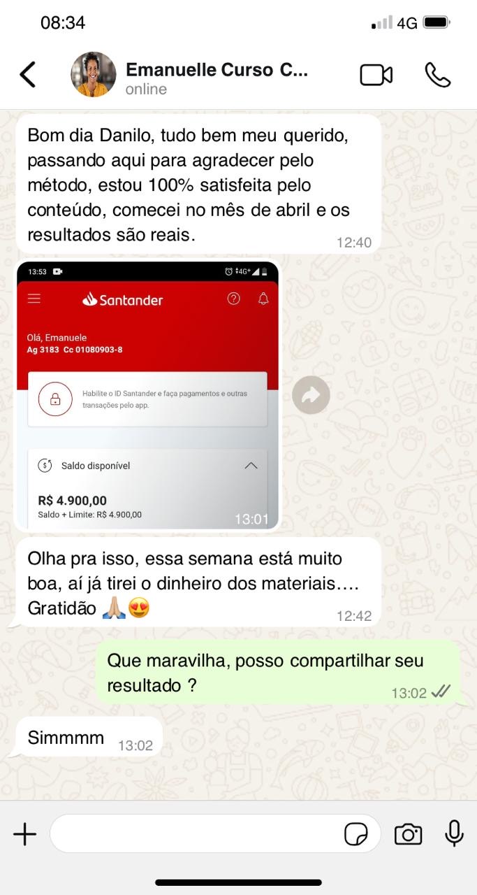 Depoimento de Emanuelle