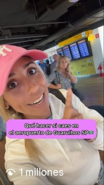 Reel viral: qué hacer si caes en el aeropuerto de Guarulhos SP