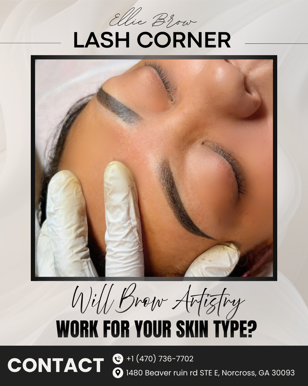 Ellie Brow Lash Corner client result