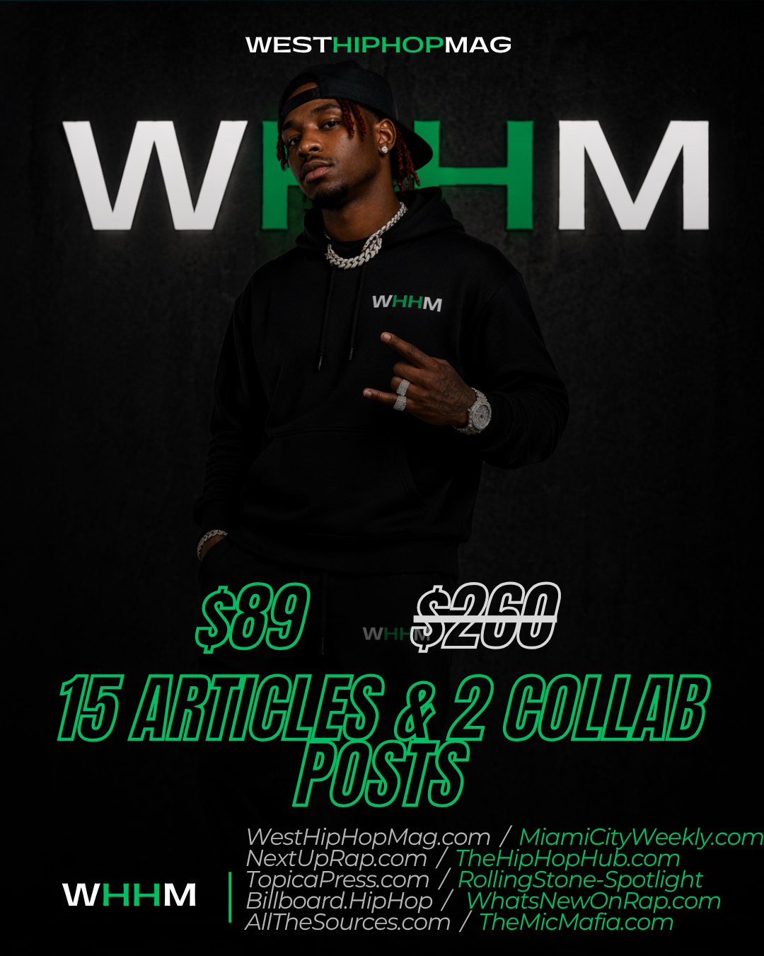 15 Articles & 2 Collab Posts – $89