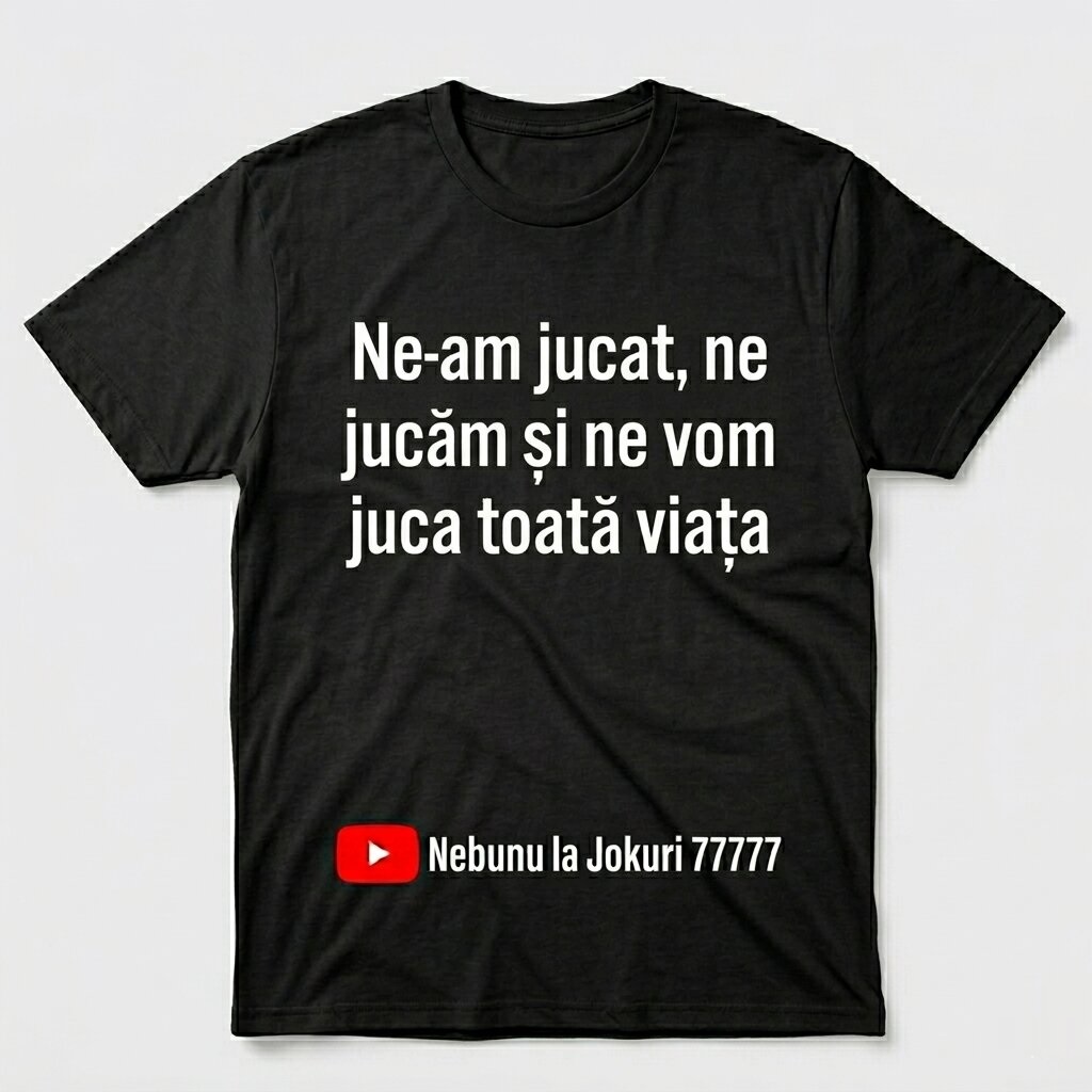 Ne-am jucat, ne jucăm și ne vom juca toată viața — Negru