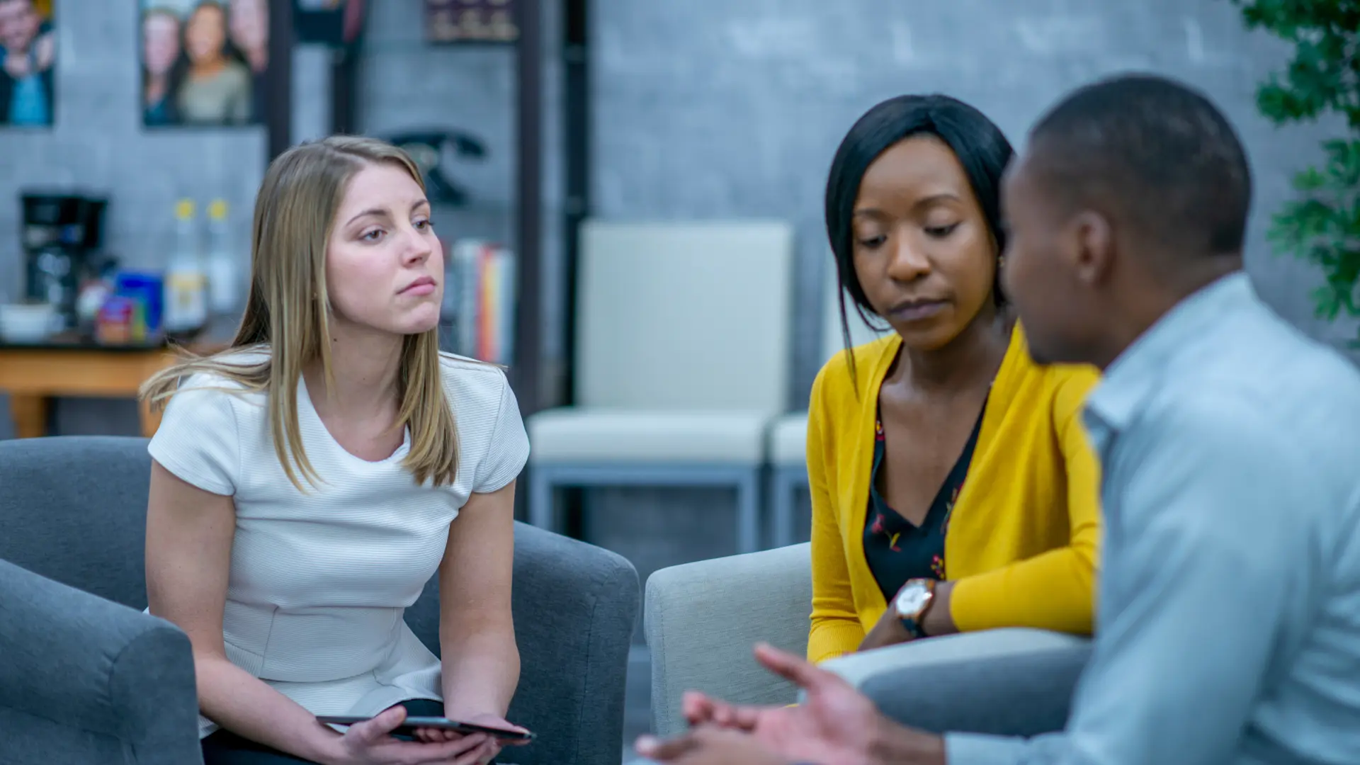 Parents in a counseling session