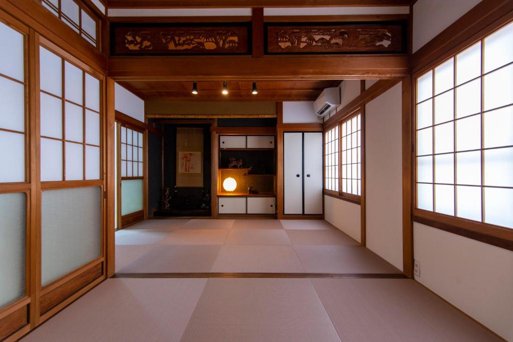 Japanese tatami room with natural light