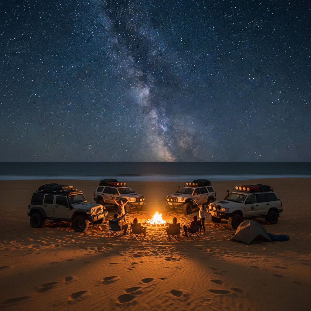Camp under the stars with your crew