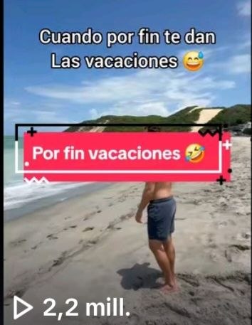 Reel viral: cuando por fin te dan las vacaciones