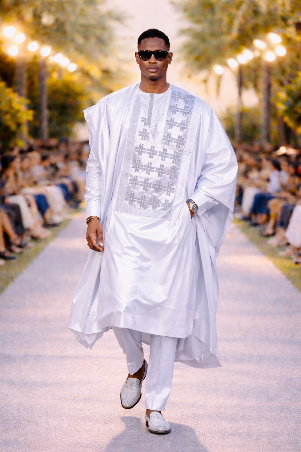 Grand Boubou Blanc Elegance
