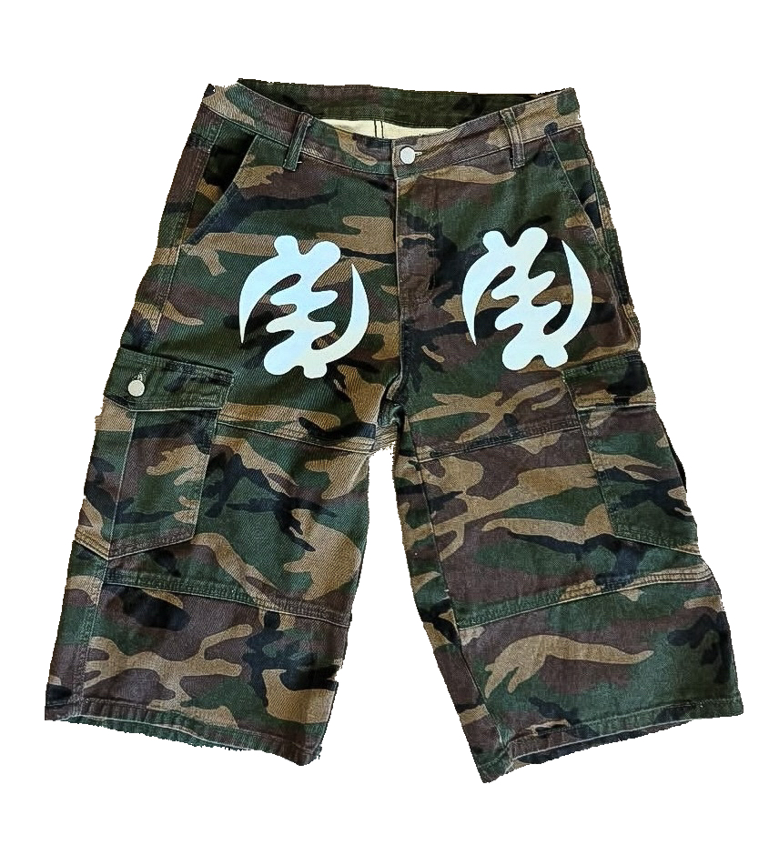 Gye Nyame Camo Jorts