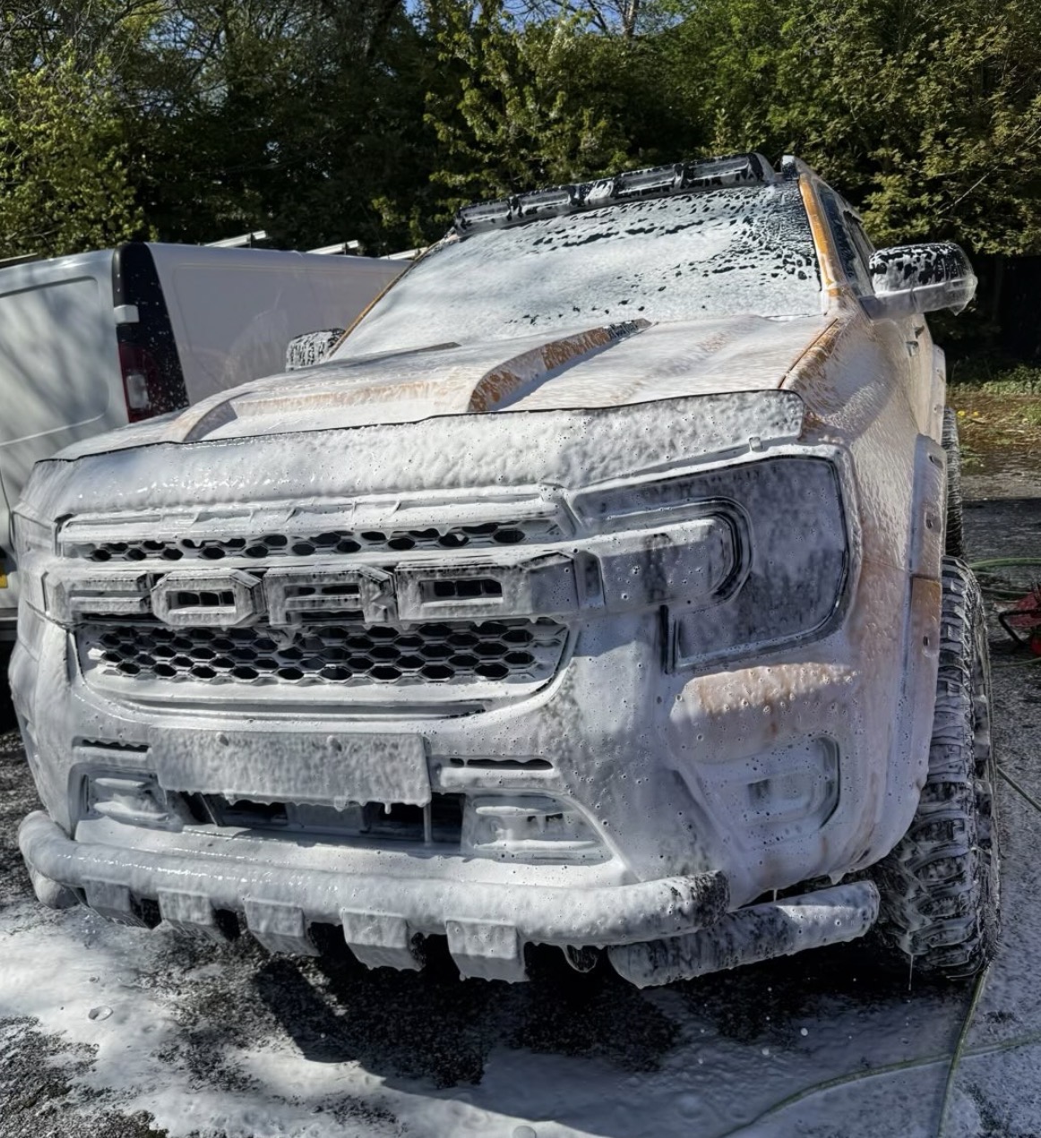 Ford Raptor Snow Foam Detailing