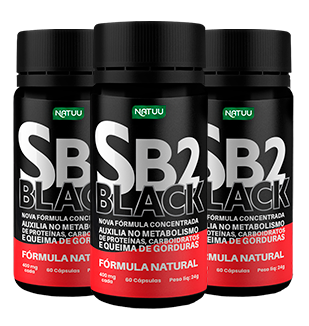 3 Potes - suplemento para emagrecimento SB2 Black