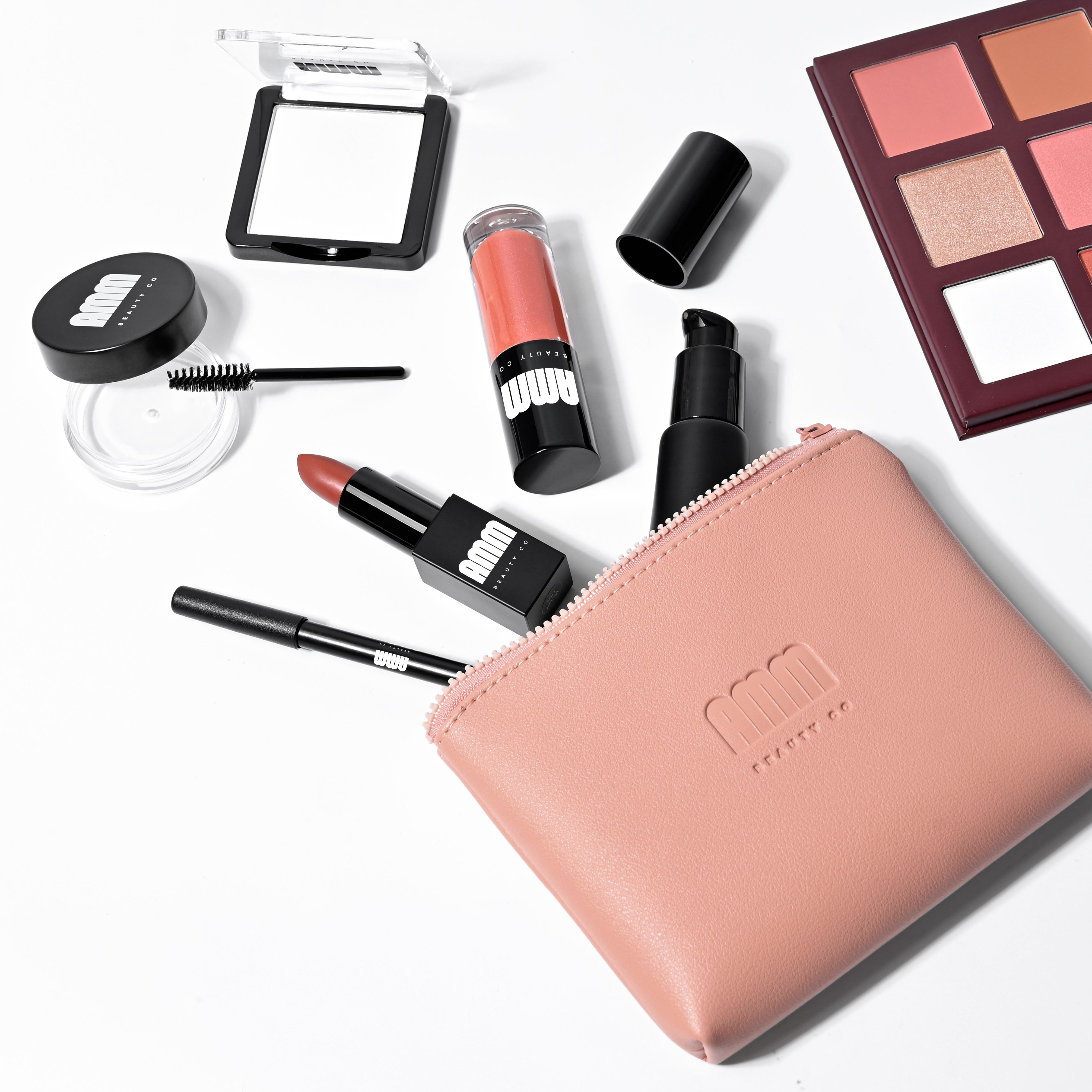 The AMM Beauty Co. product range flat lay