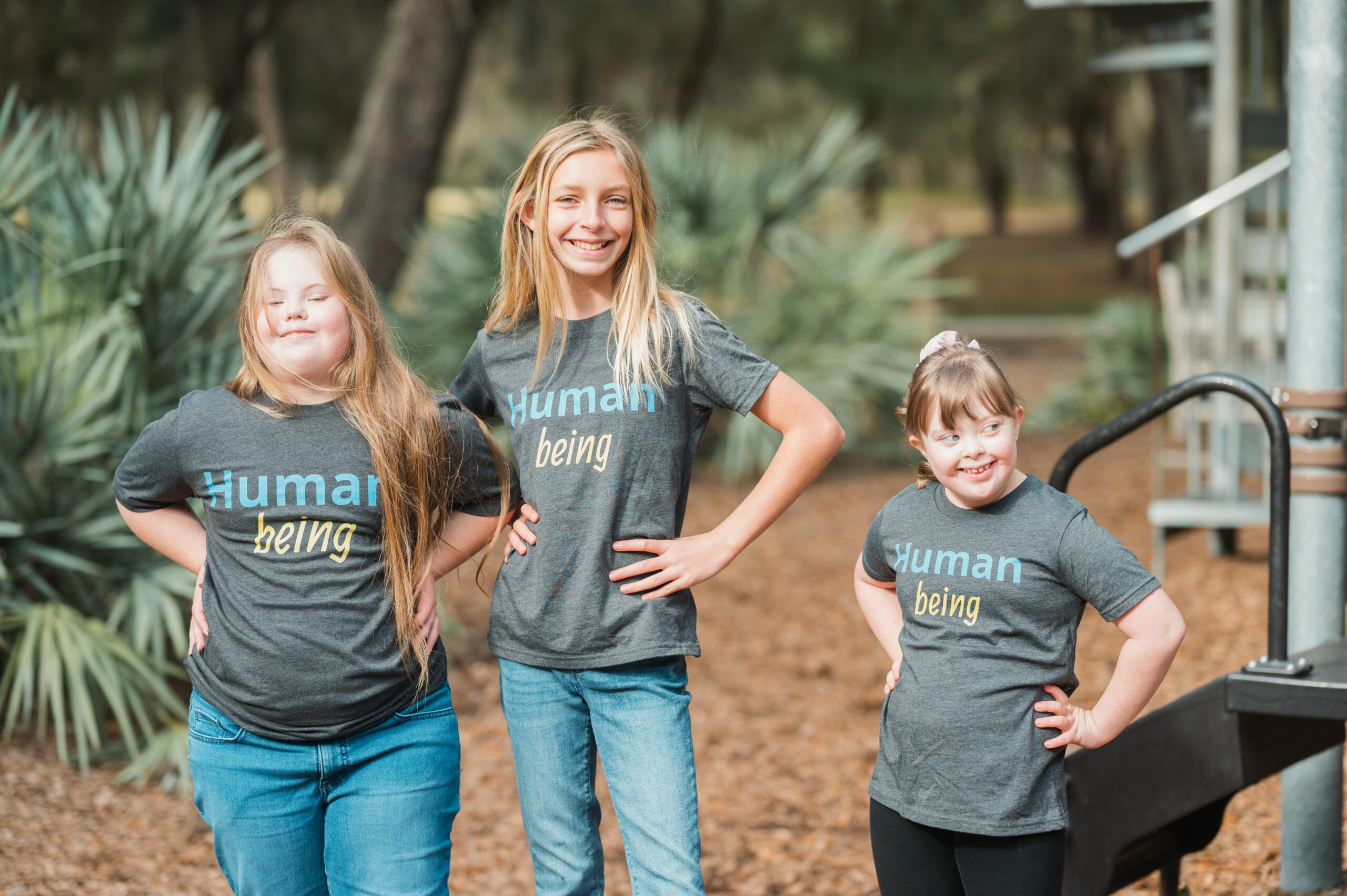 Foundation community members in Human being shirts