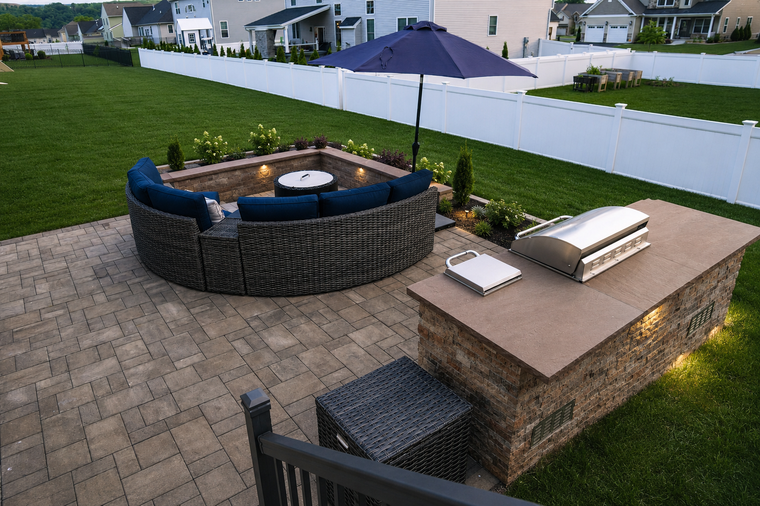 Backyard Deck, Patio & Outdoor Kitchen Retreat