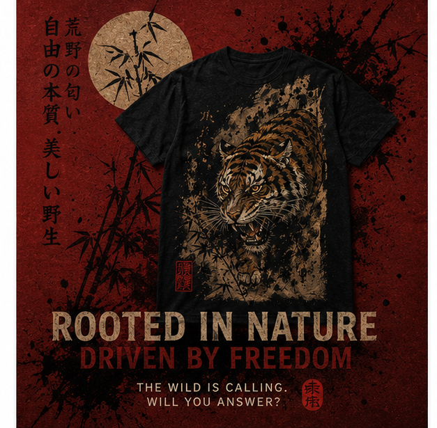 Rooted in Nature — Driven by Freedom tee