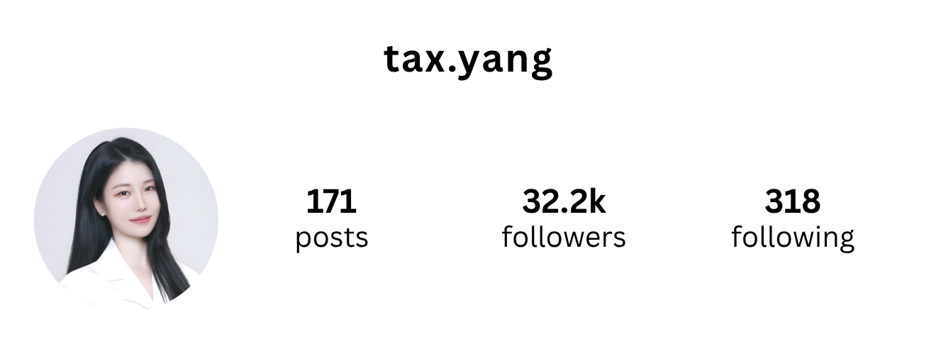 tax.yang after - 171 posts, 32.2k followers