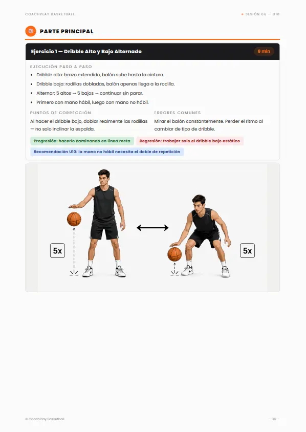 Sesión 03 - Dribble Alto y Bajo Alternado