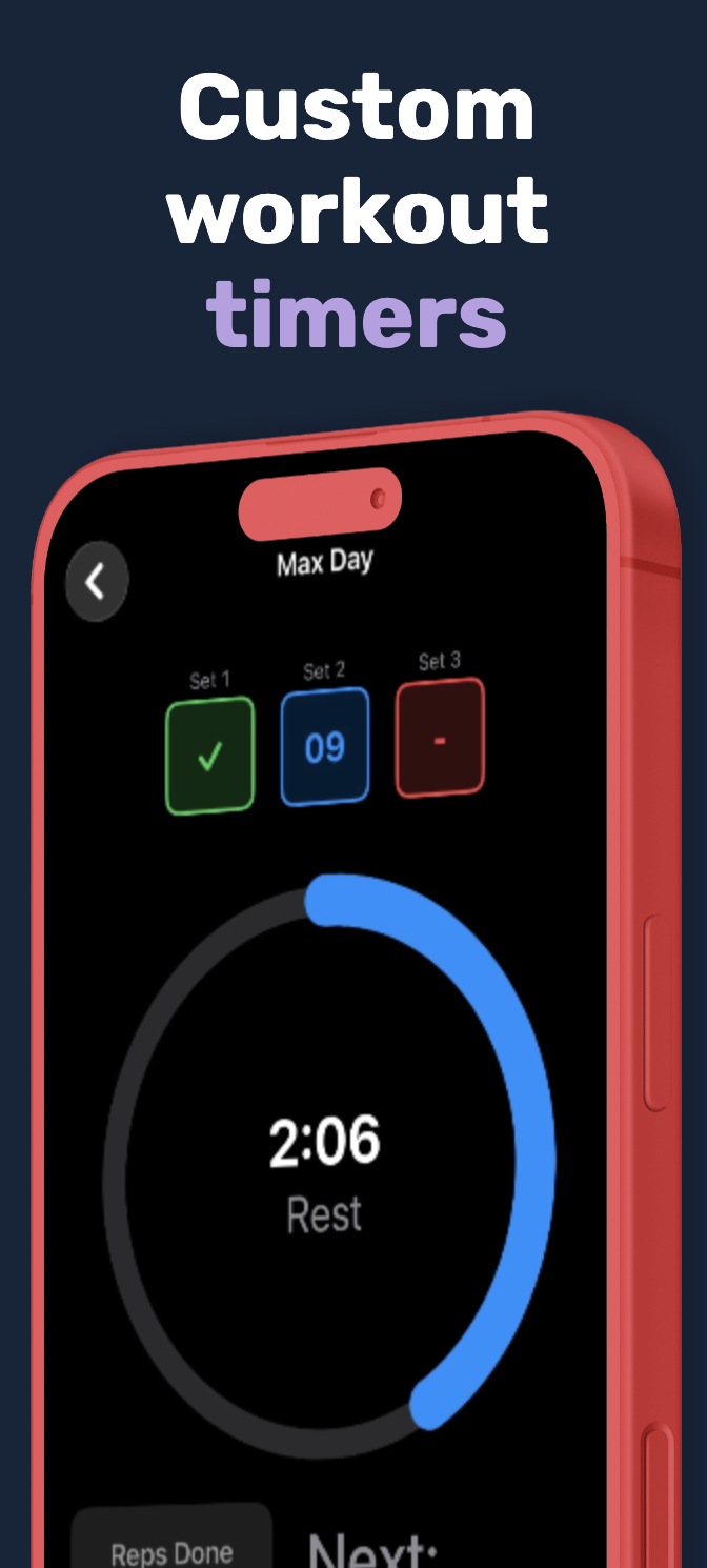 Custom workout timers