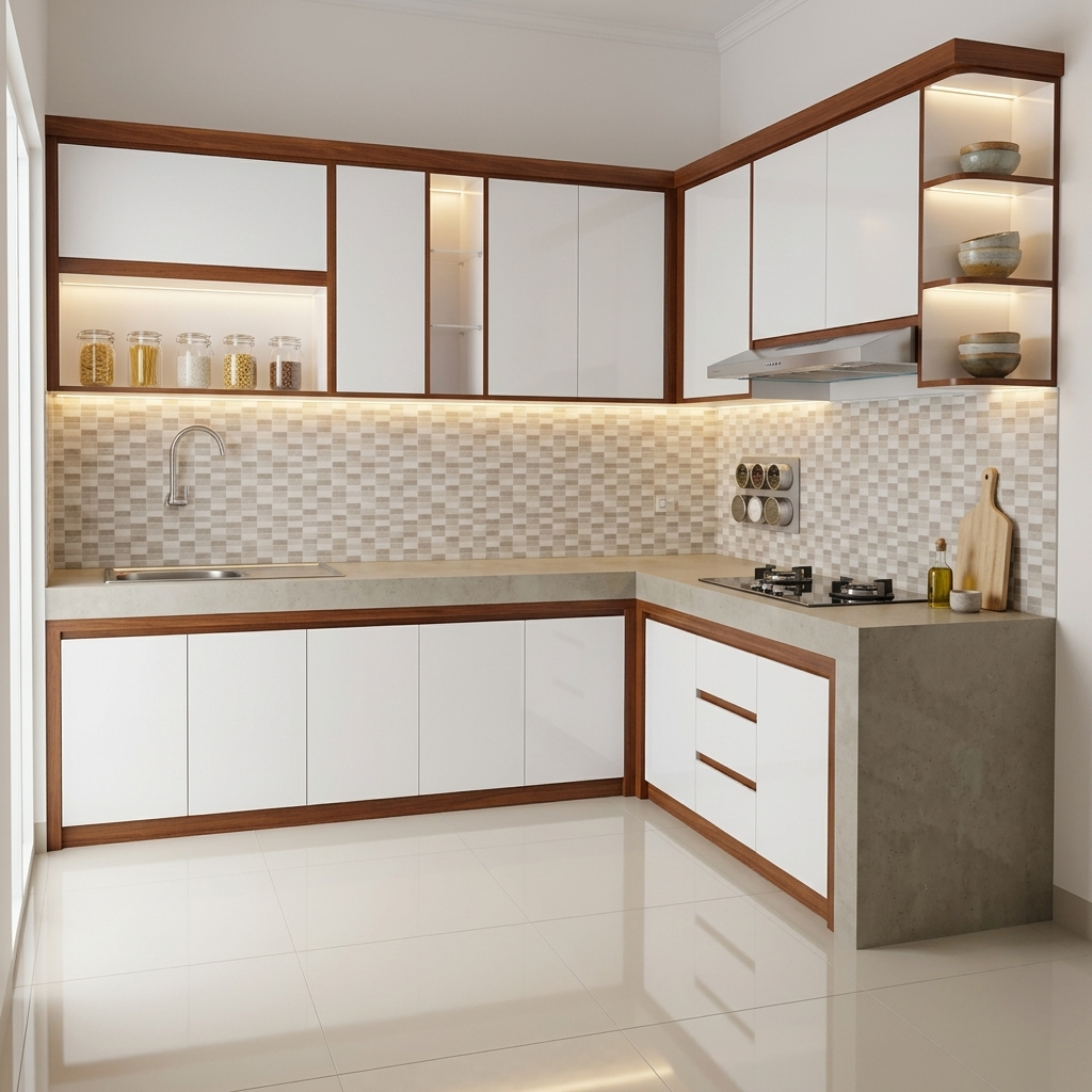 Kitchen set custom modern di Bandung