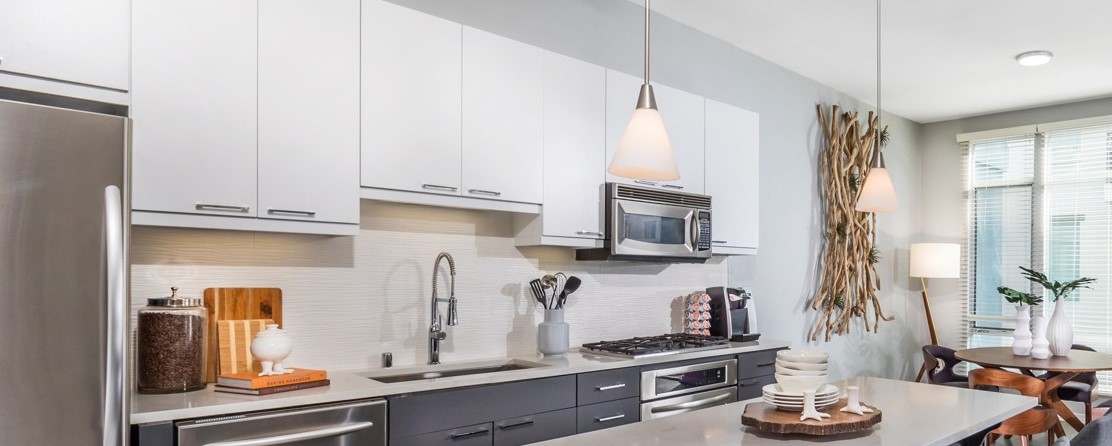 4055 Lofts — White uppers, charcoal lowers