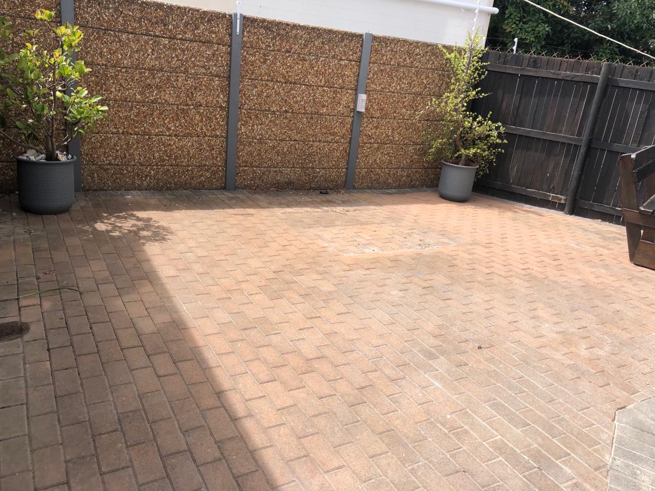 Backyard Patio before