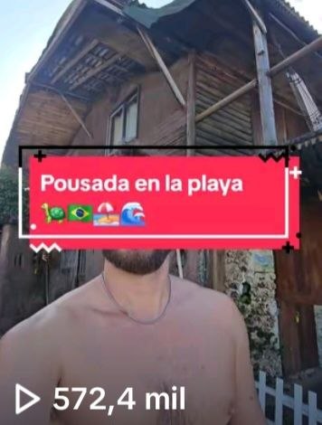 Reel viral: pousada en la playa