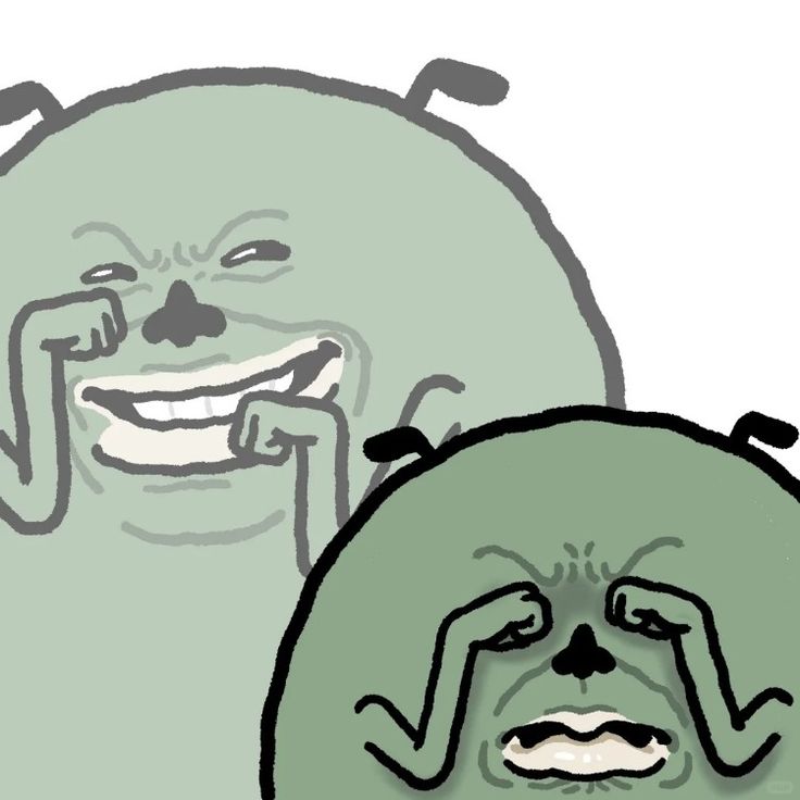 Gobonga laughing and crying