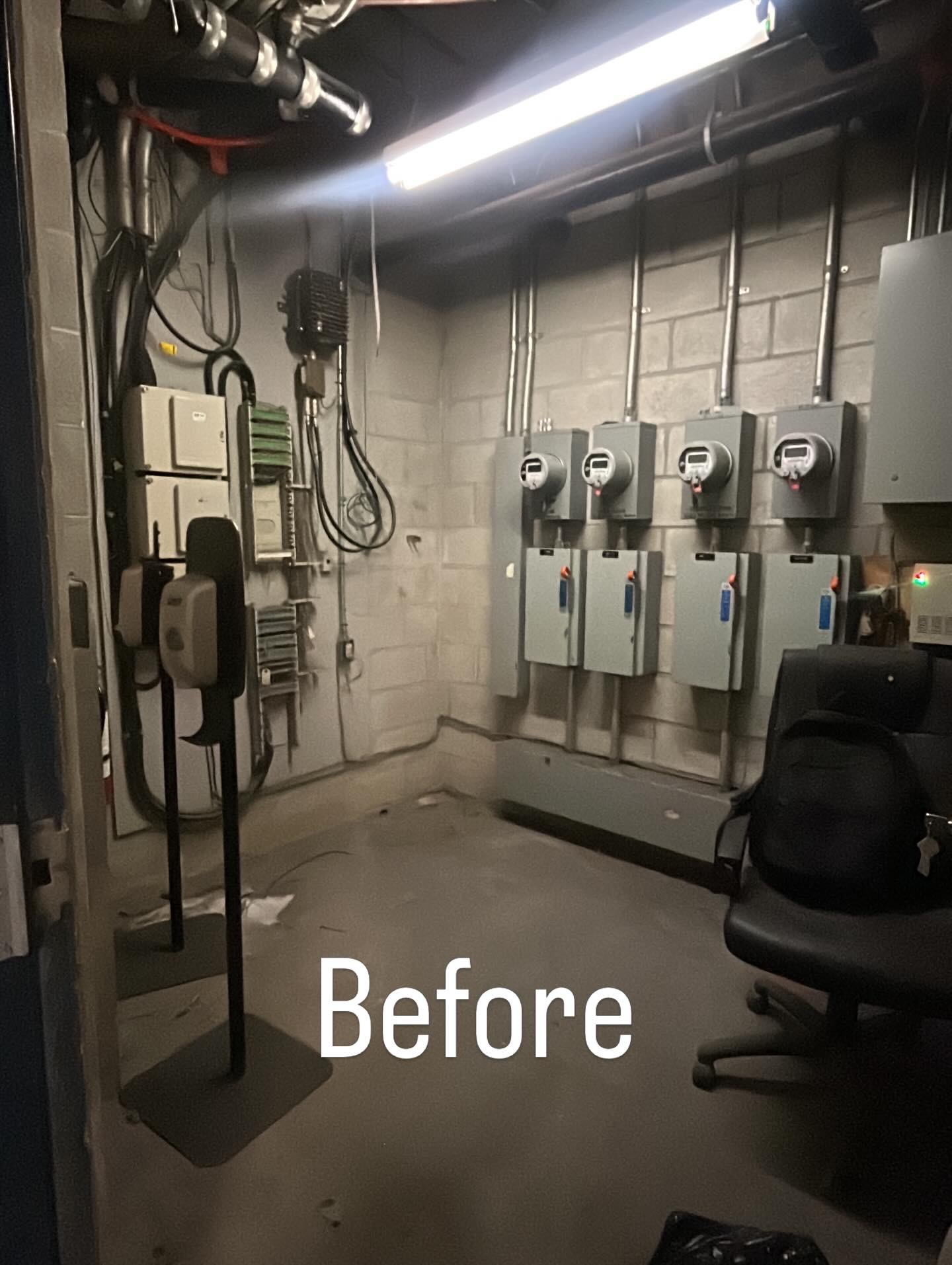 Electrical Room Cleanup before