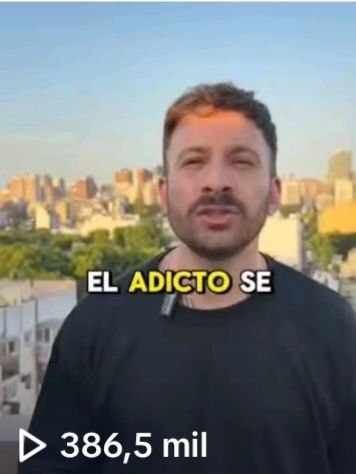 Reel viral: el adicto se