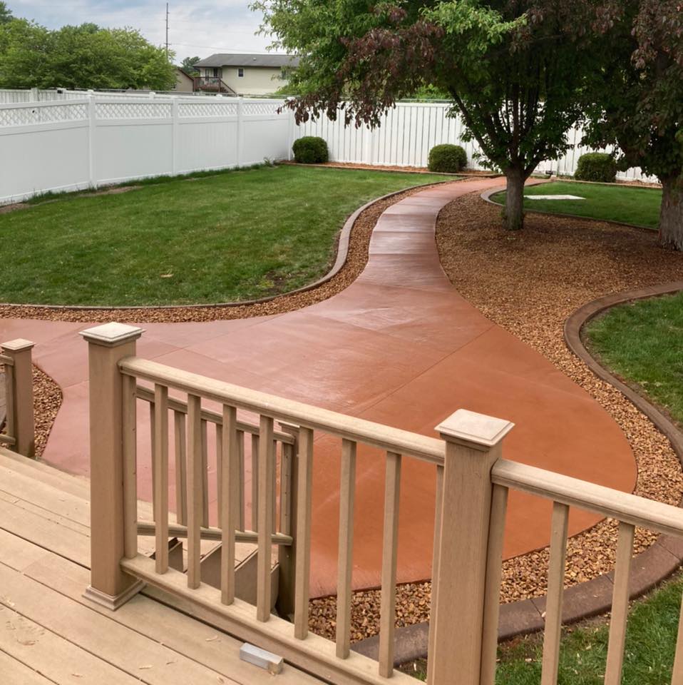 Professional lawn seeding results