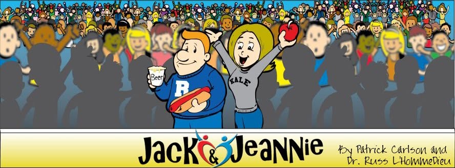 Jack & Jeannie, a health-and-humor comic strip by Patrick Carlson and Dr. Russ L'HommeDieu