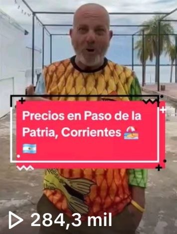 Reel viral: precios en Paso de la Patria, Corrientes