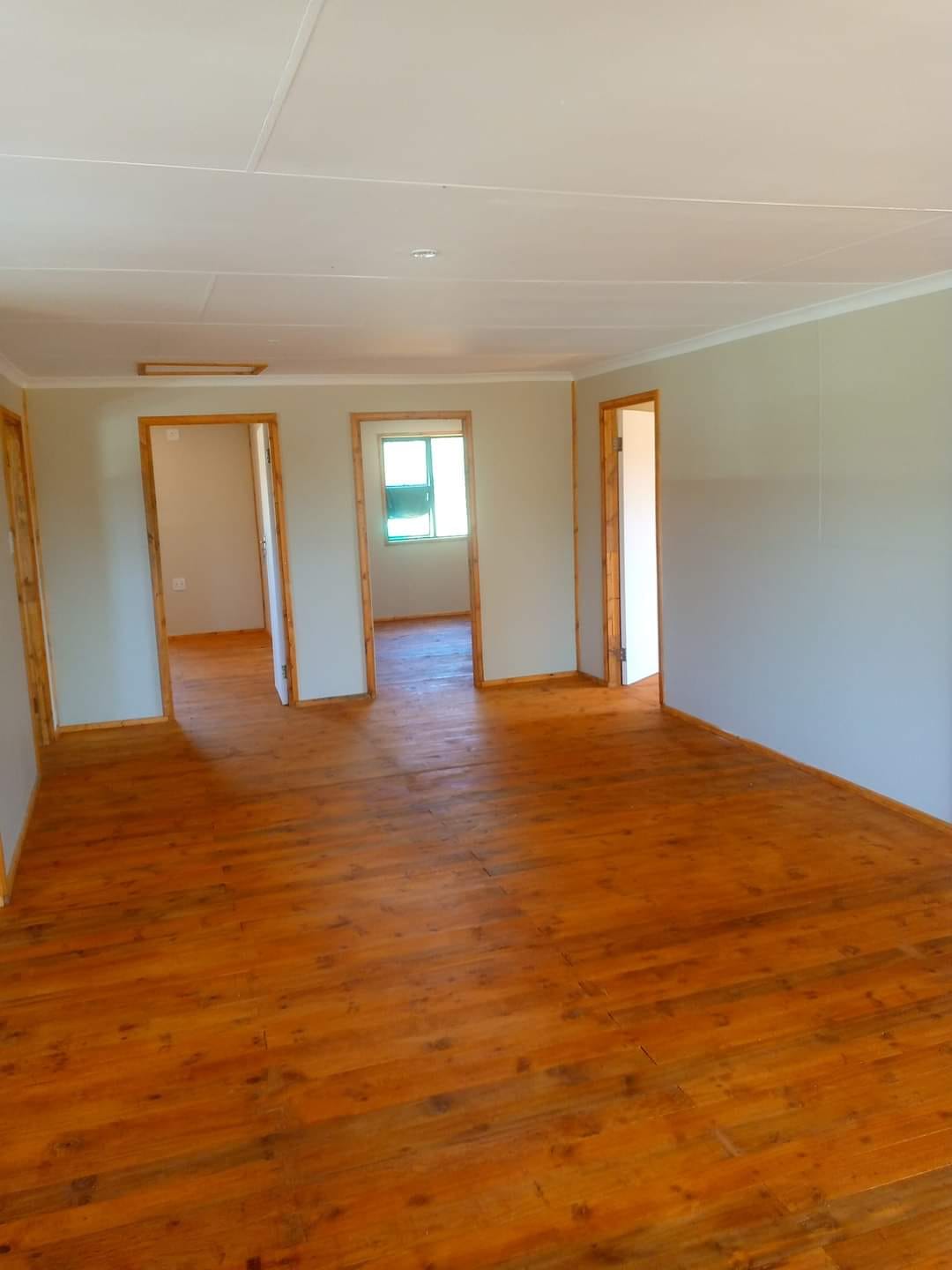 Spacious interior with wooden flooring