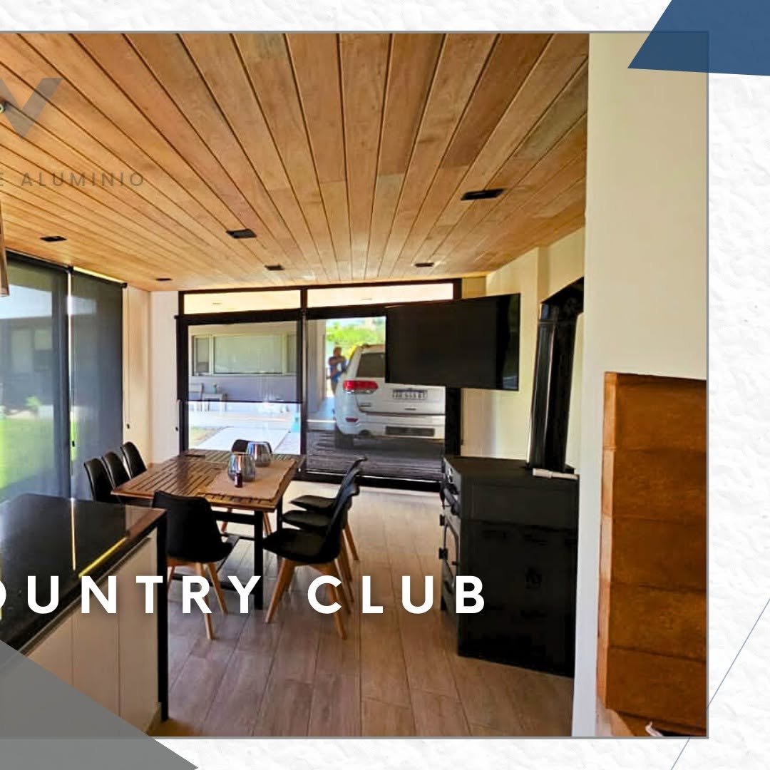 Country Club - Comedor con puertas correderas de aluminio