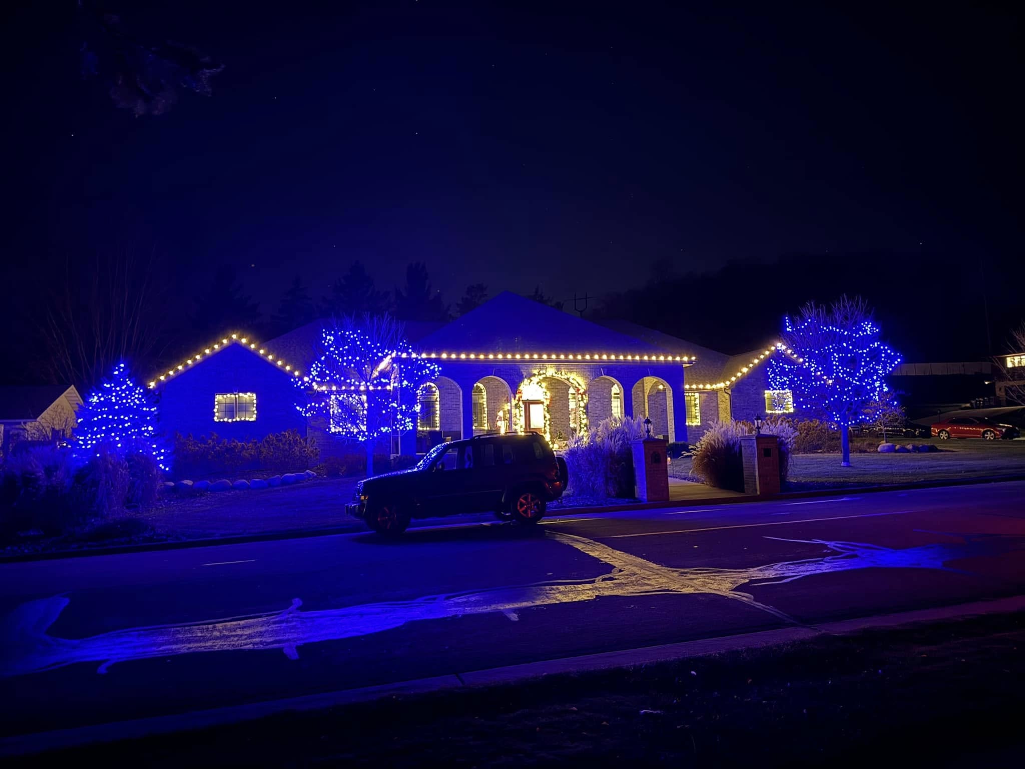 Professional Christmas lights installation