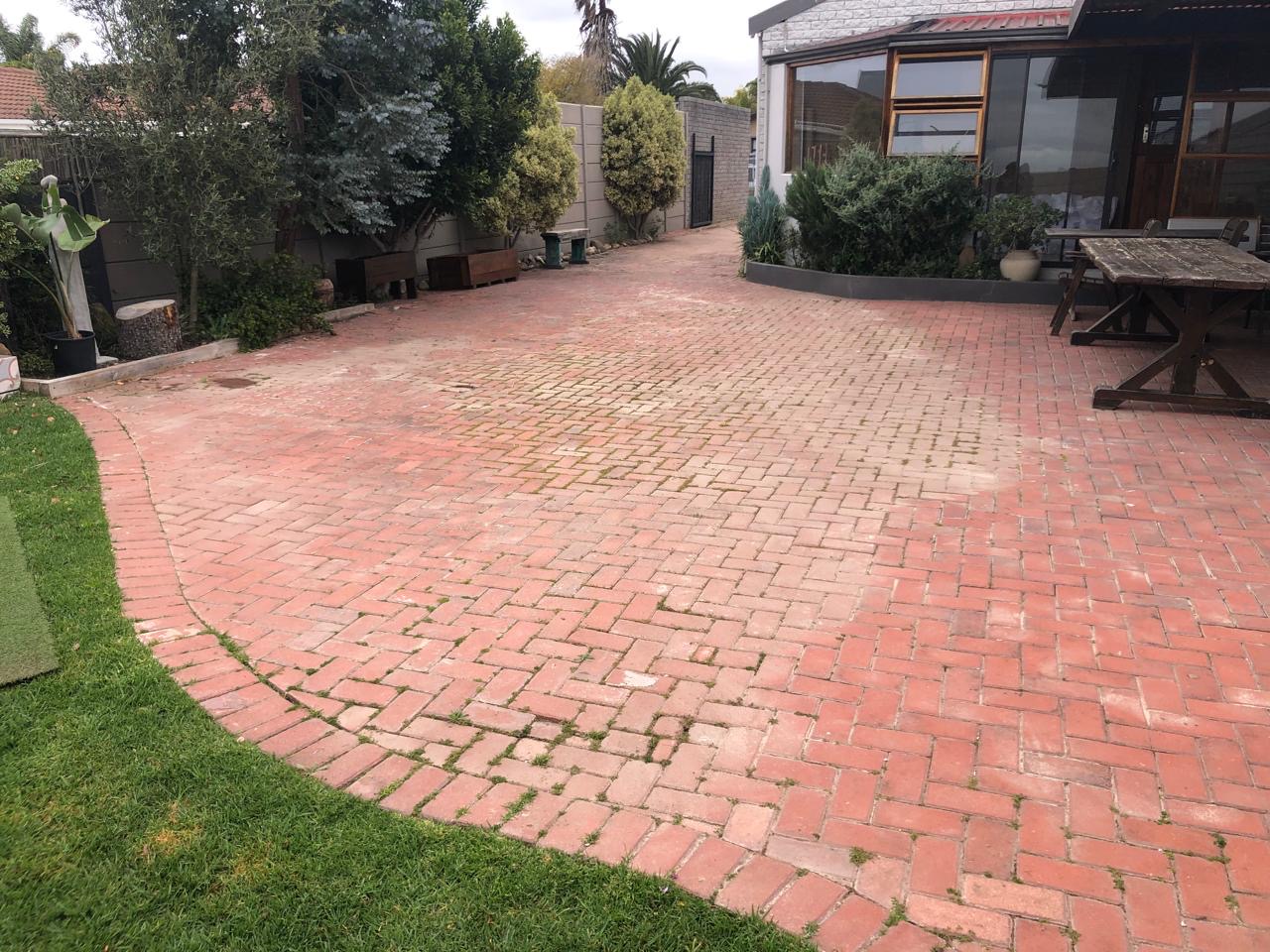 Herringbone Patio before