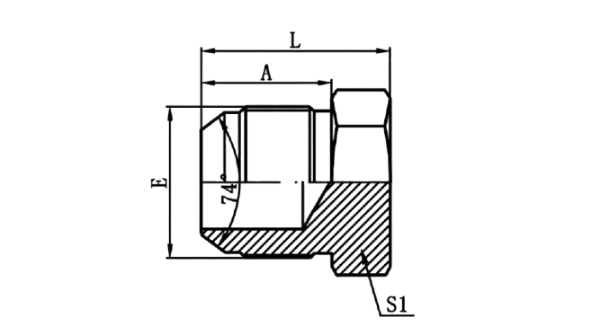 4J - JIC Male 74°Cone Plug